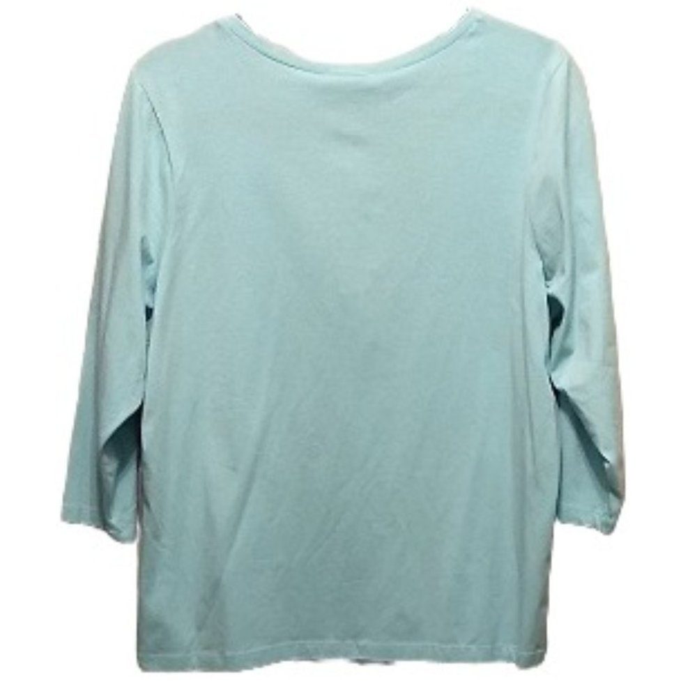 Lightweight Cardigan Spring Pastel Green Seafoam 1X - Picture 3 of 4